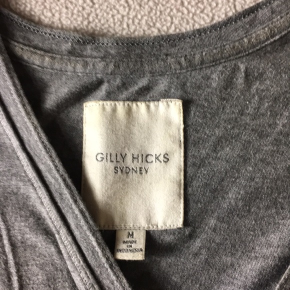 Short sleeve gilly hicks medium grey with flowers - Picture 2 of 4